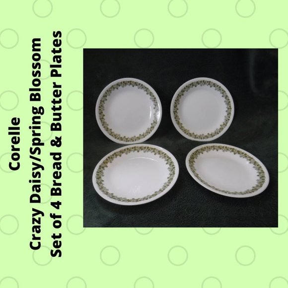 Corelle Other - Vintage Corelle Crazy Daisy Bread & Butter Plates